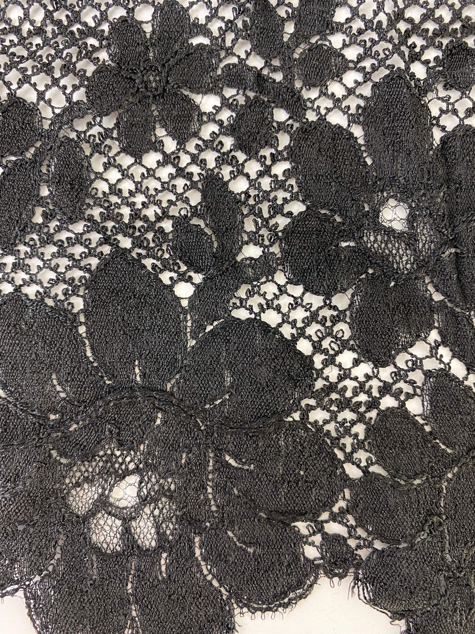 Vintage Black Lace Trim, 1.3m