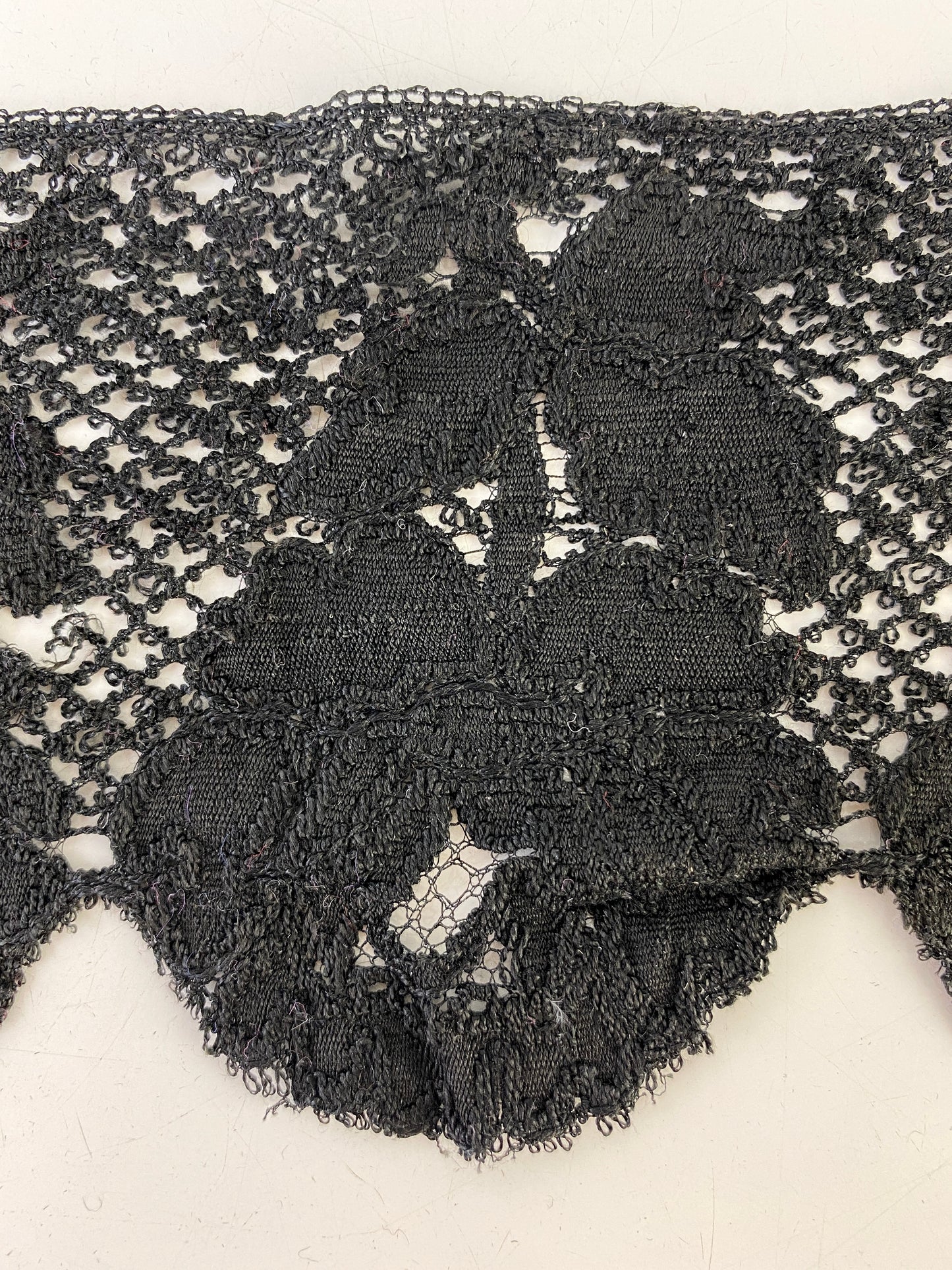 Vintage Black Lace Trim, 2.97m