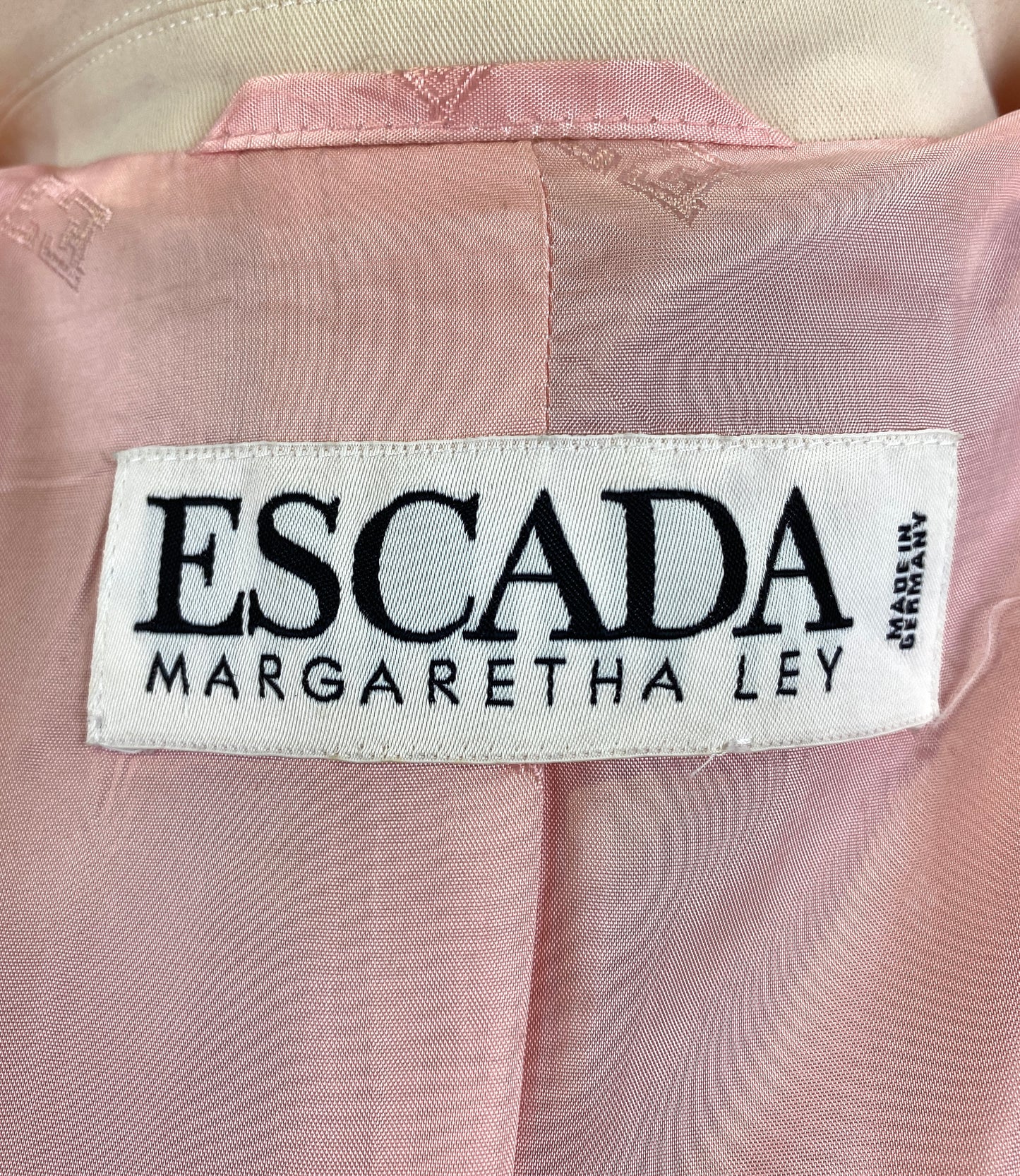 Vintage 1990s Pink/ Cream Escada Blazer, Medium