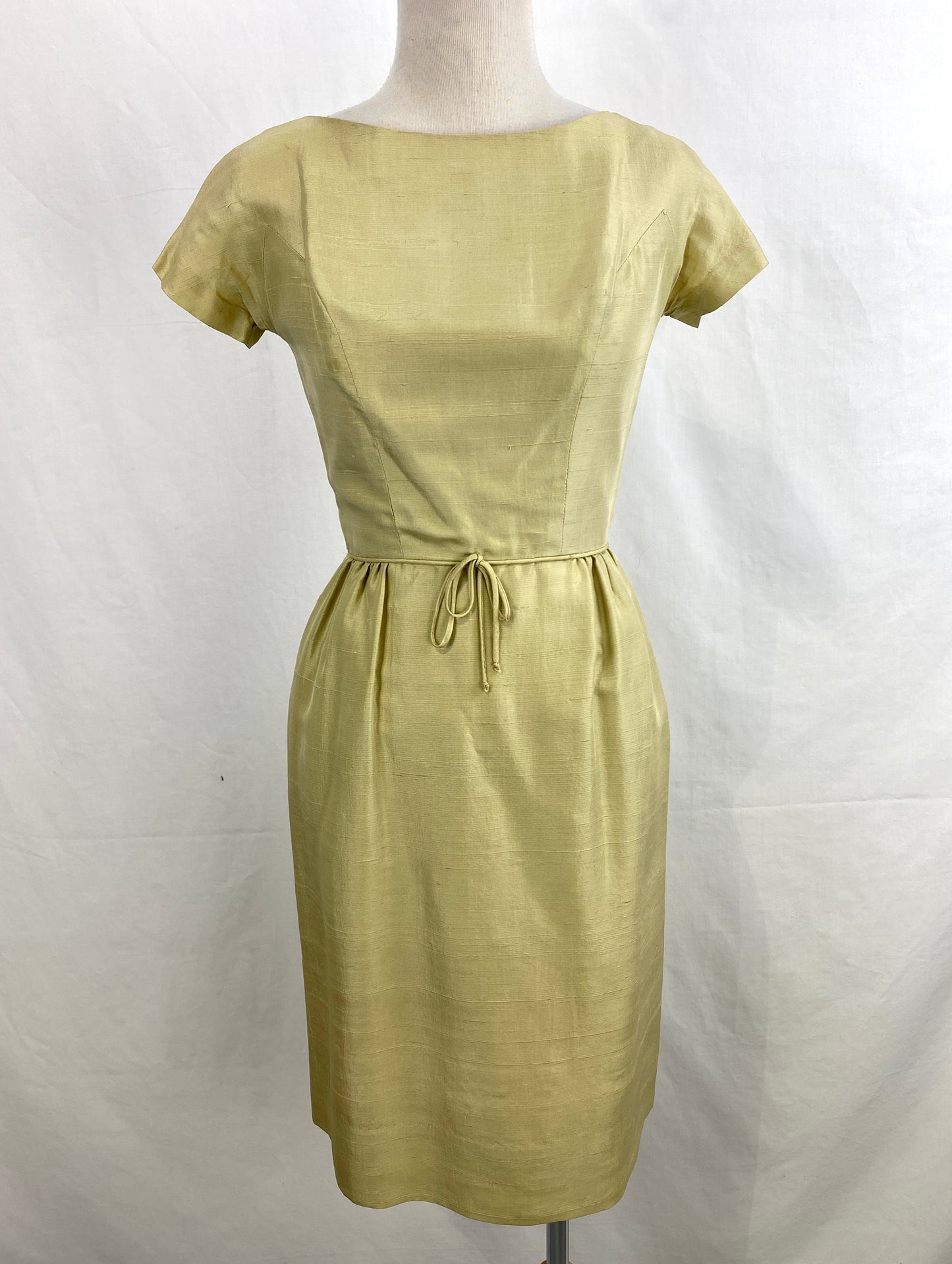 Vintage 1960s 2-Piece Silk Sheath Dress & Jacket, Suzy Perette, XS
