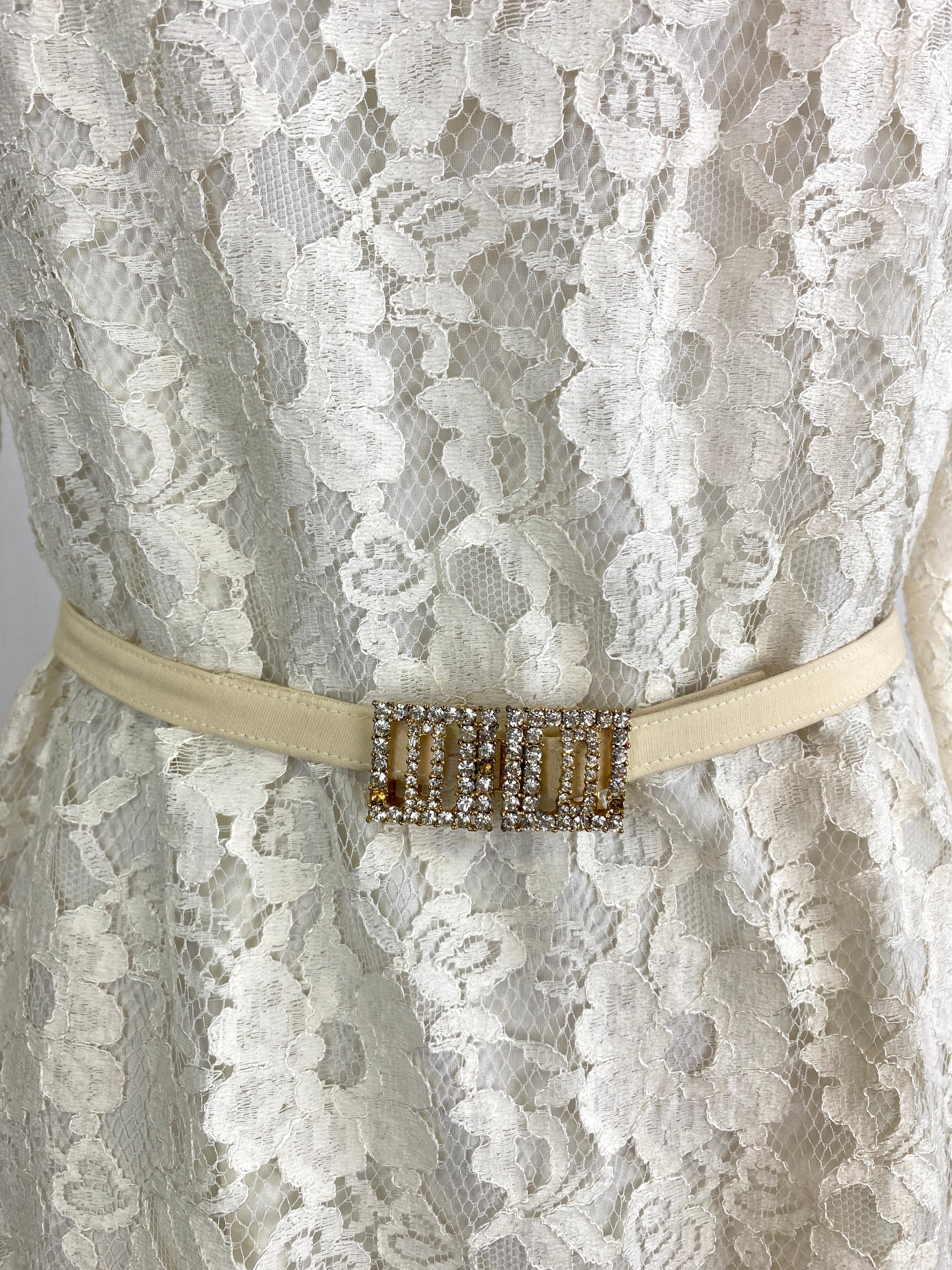 Vintage 1980s White Lace Dress, Utah Tailoring, Large Vintage 1980s White Lace Dress, Utah Tailoring, Large