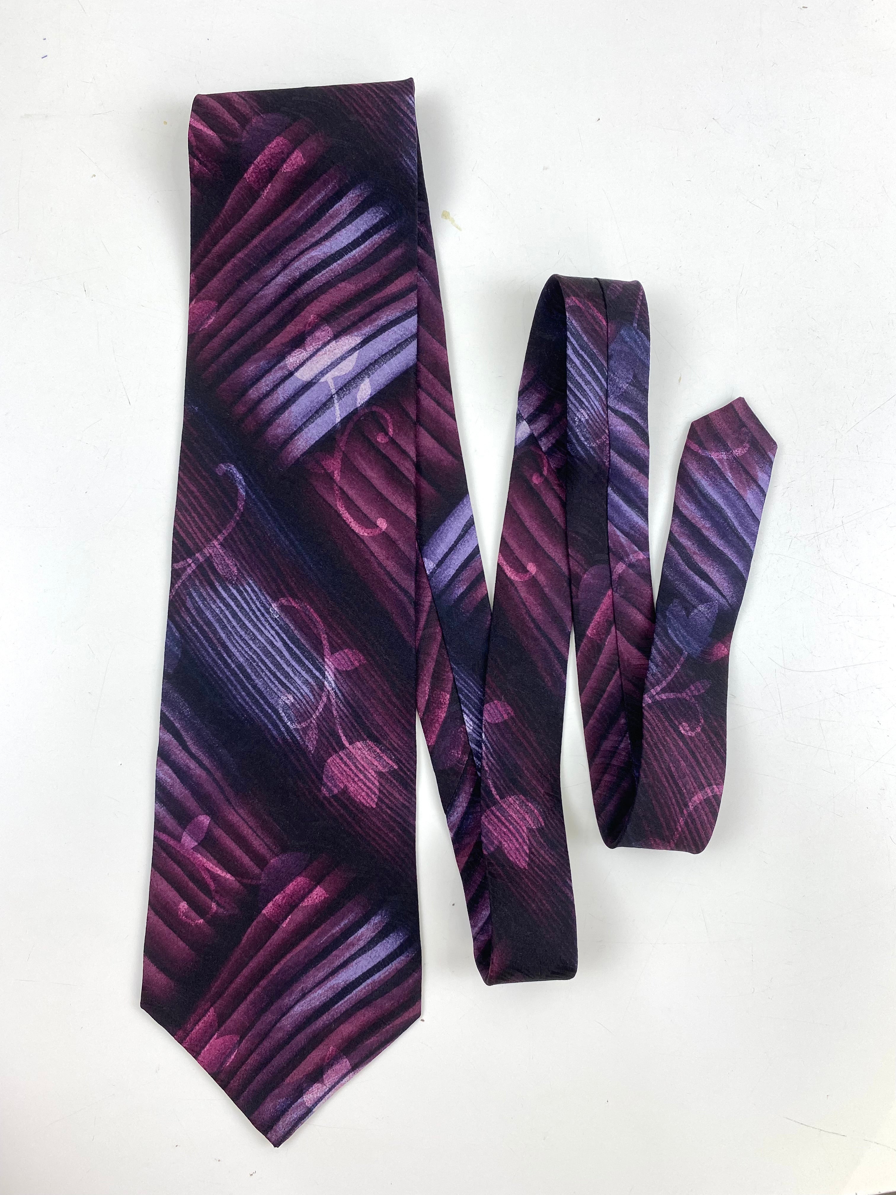 Vietnamese Silk Asian Floral Lotus Flower Lucky Coins Purple Plum Iridescent Tie Necktie Men's Accessories 2024 Unique & Gorgeous