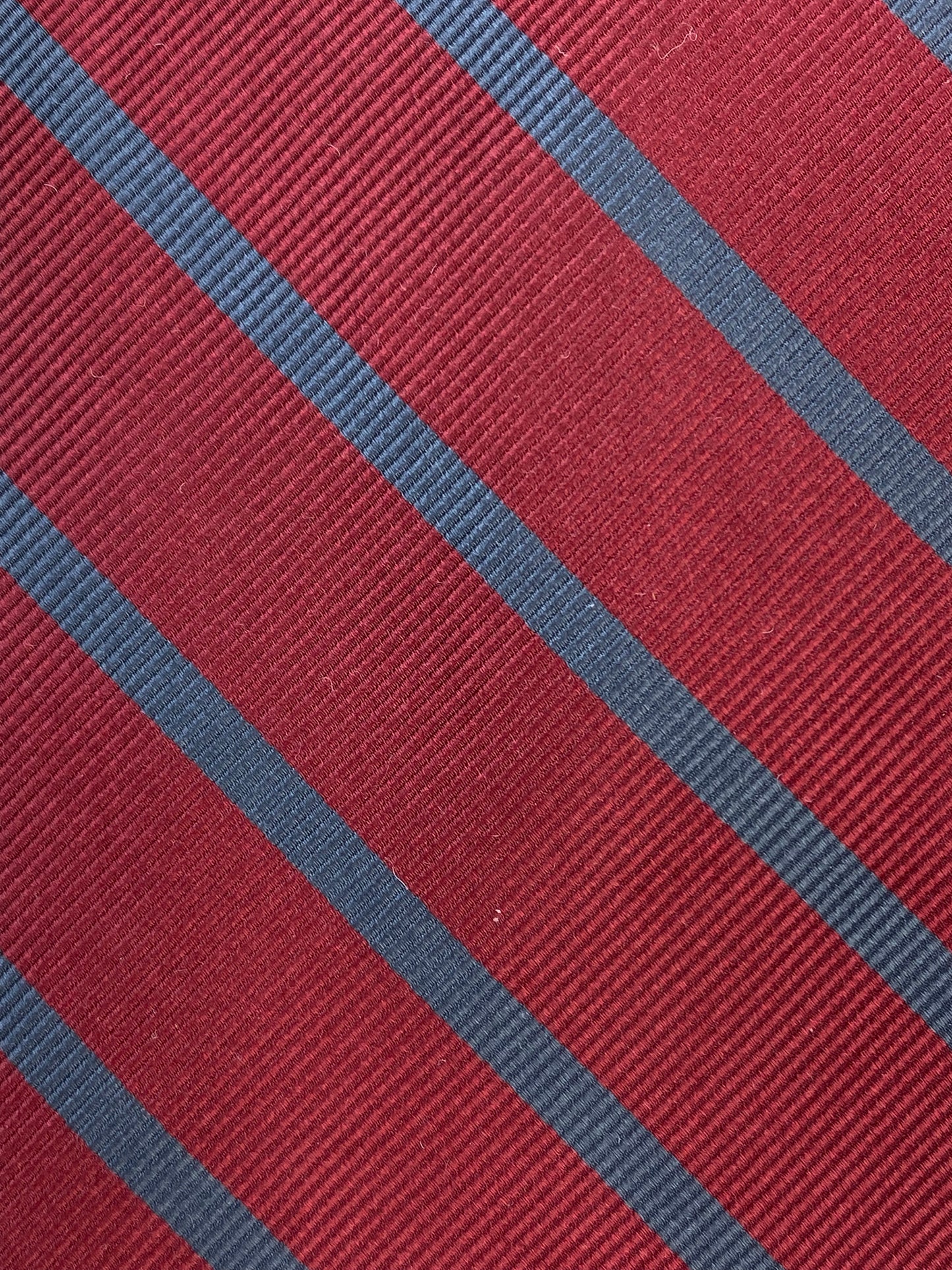 90s Deadstock Silk Necktie, Vintage Wine/ Grey Diagonal Stripe Tie, NOS