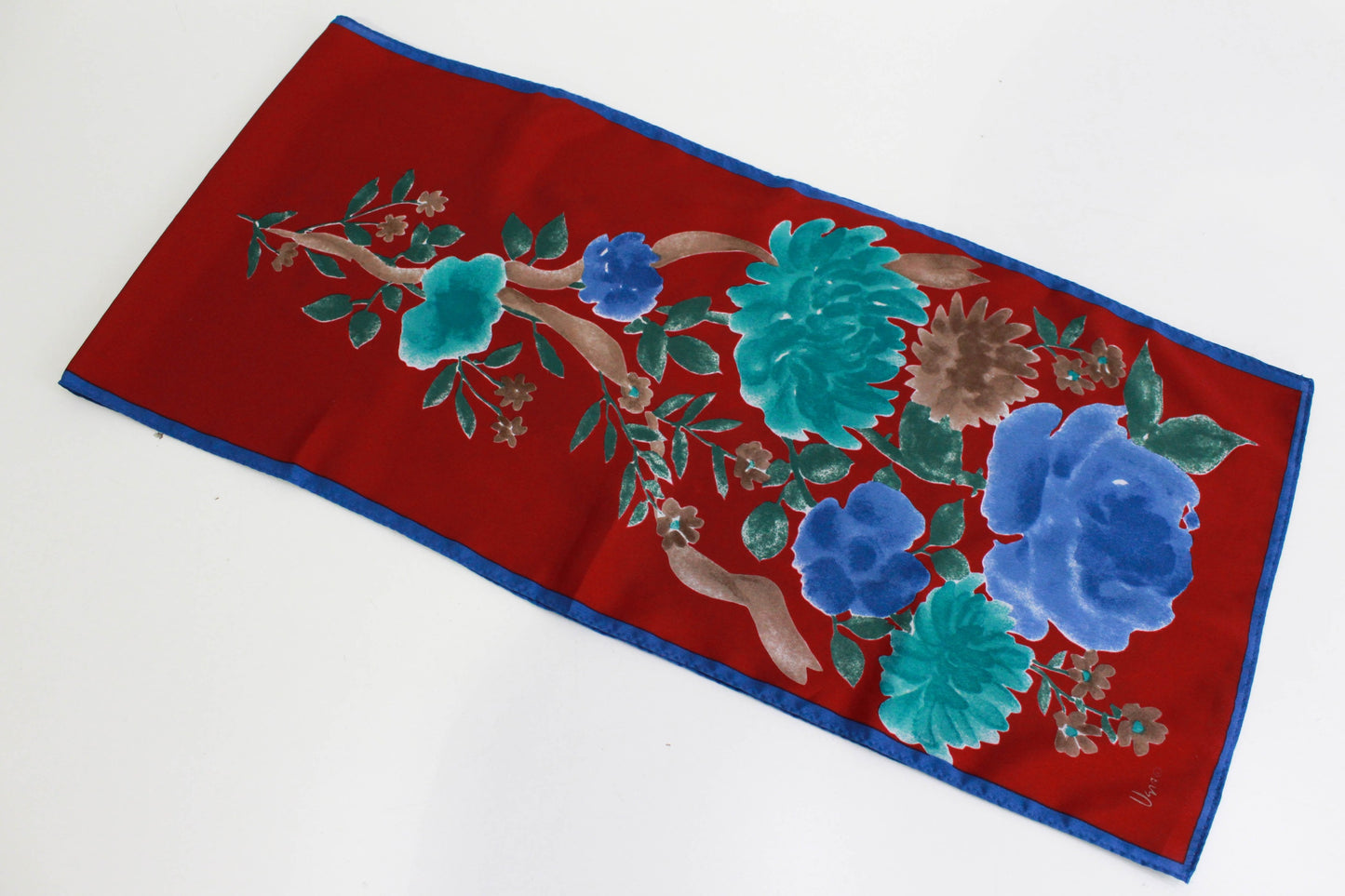 vintage Vera neumann silk rose print scarf