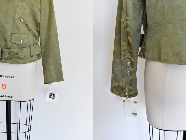 y2k Camo Print Deadstock Jacket by Anne Klein, Medium