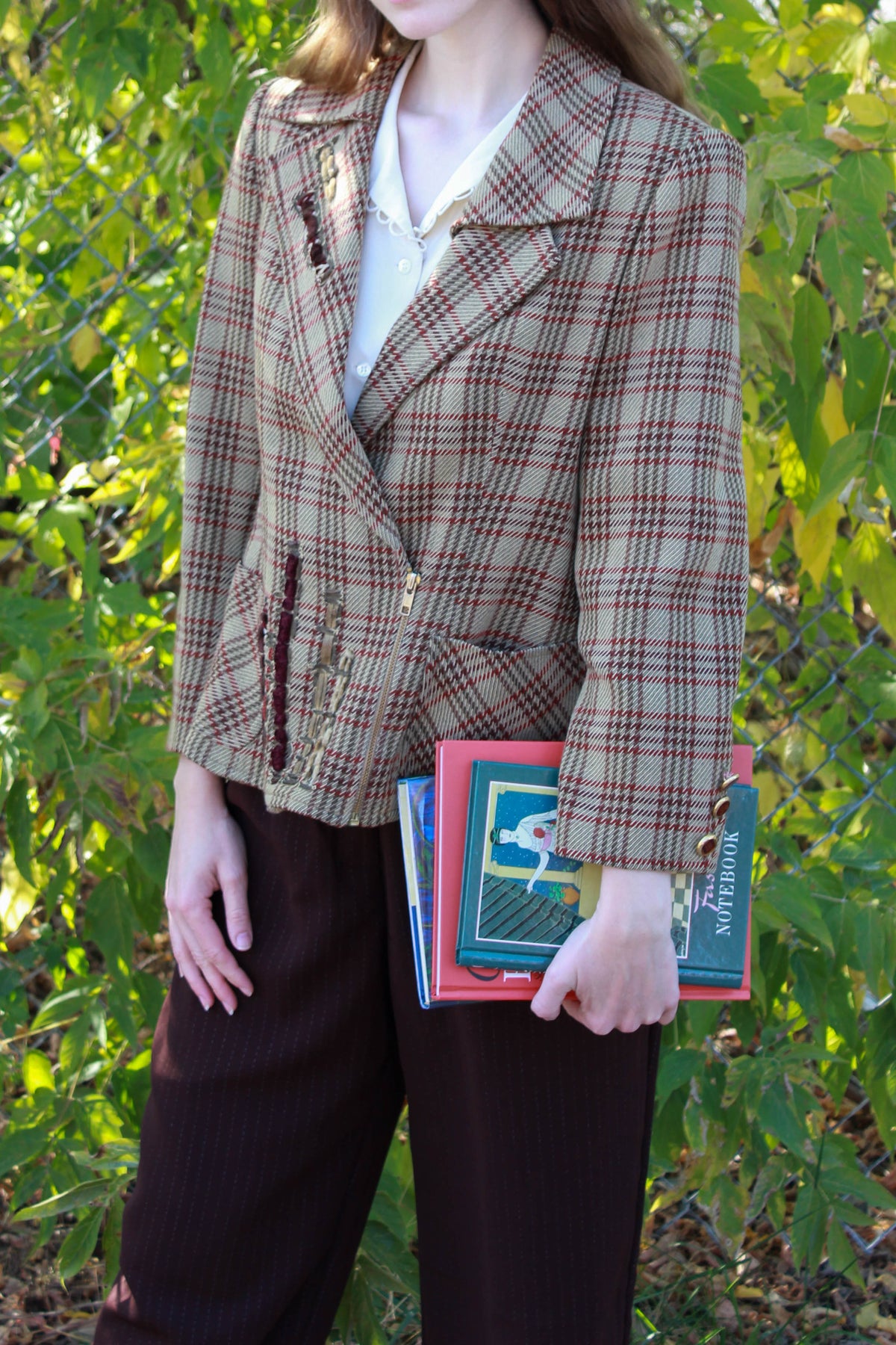 HANAE MORI PARIS Tweed Skirt Suit, Size 40 (11)