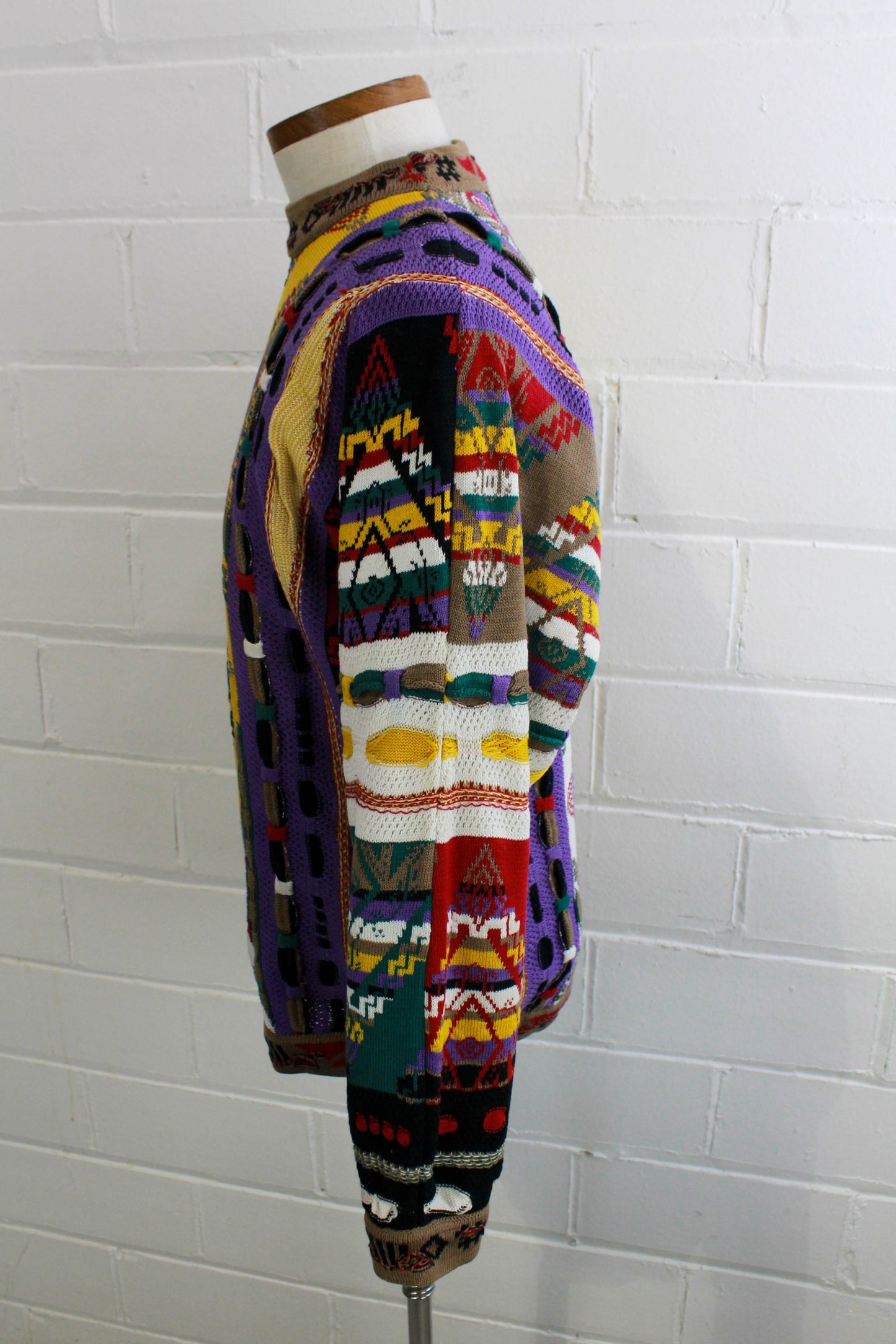 Vintage Coogi Abstract Sweater Made in Australia Multicolour, Large