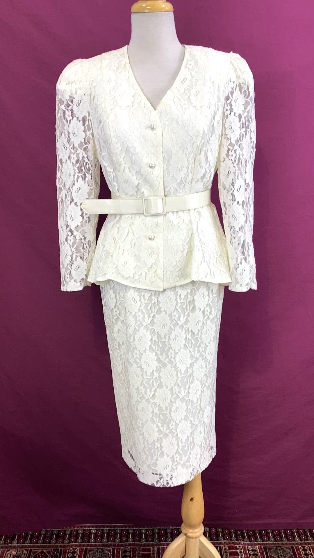 Lace skirt shop and jacket suit