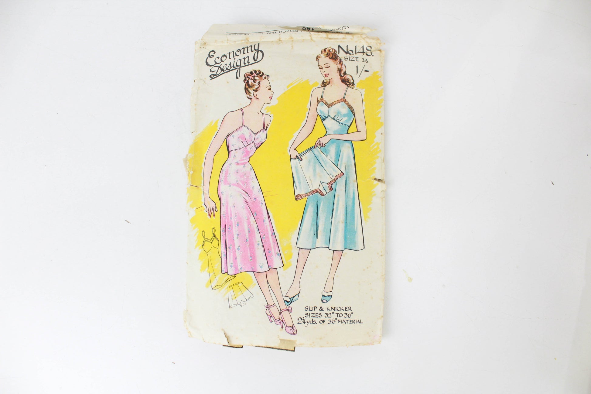 1940s petticoat and knickers sewing pattern economy design 148