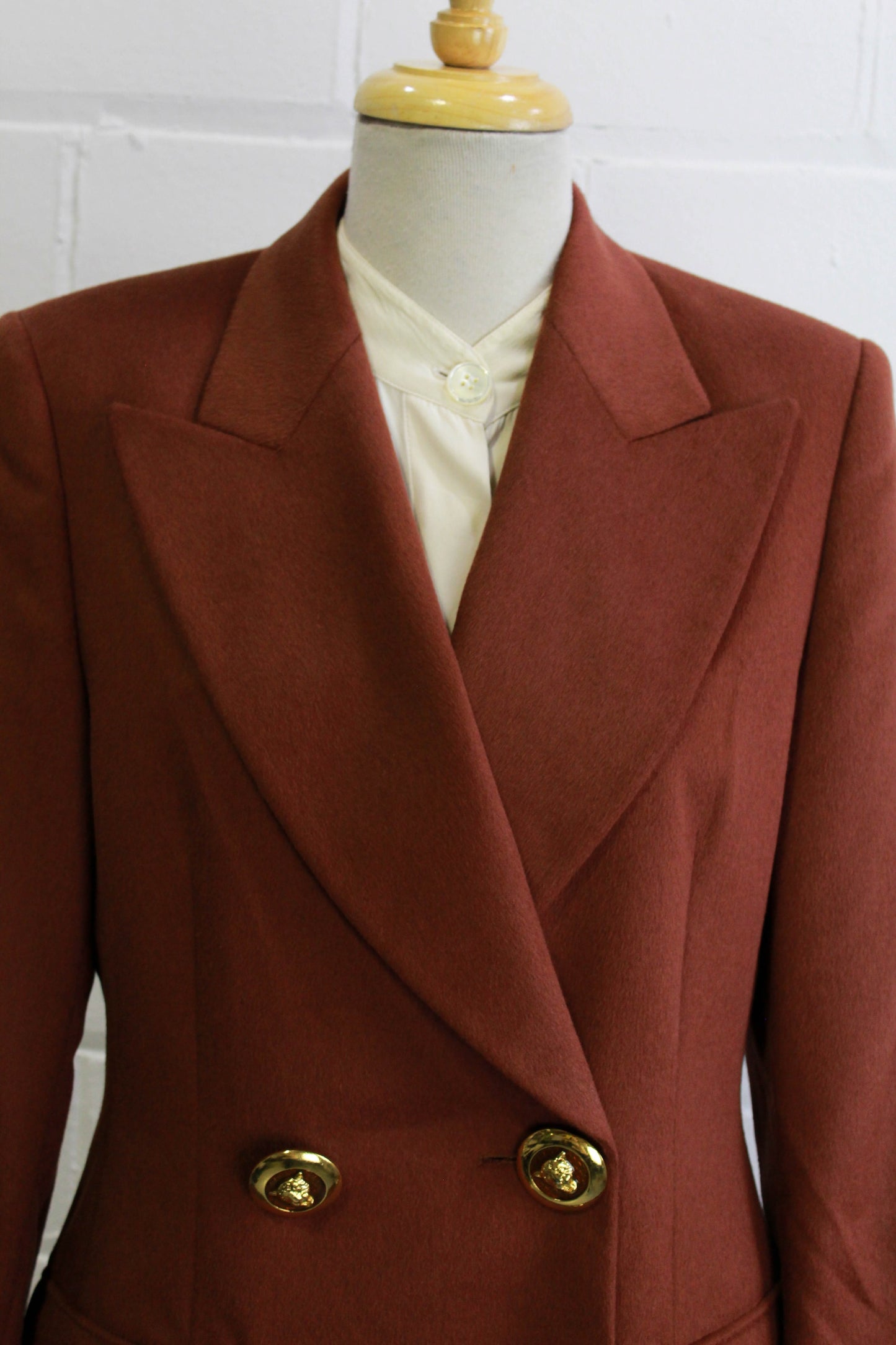Escada Coats, Outerwear Brown Silk Wool Polyamide ref.380126