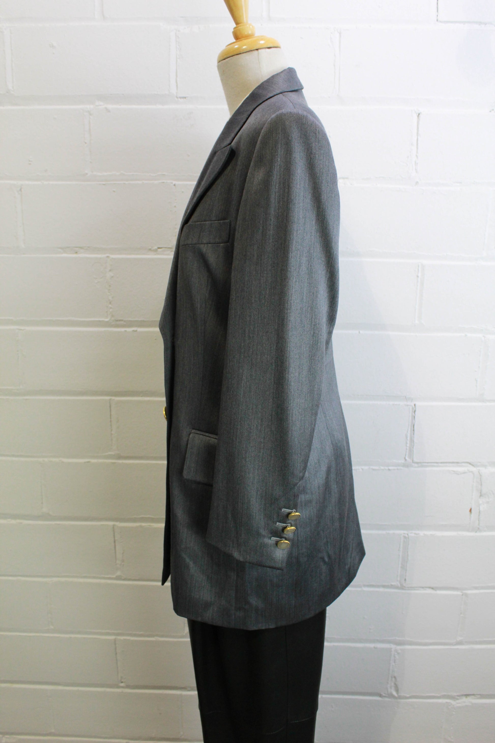 ESCADA Size 6 Grey & Silver Virgin Wool Paint Splatter Jacket – Sui Generis  Designer Consignment