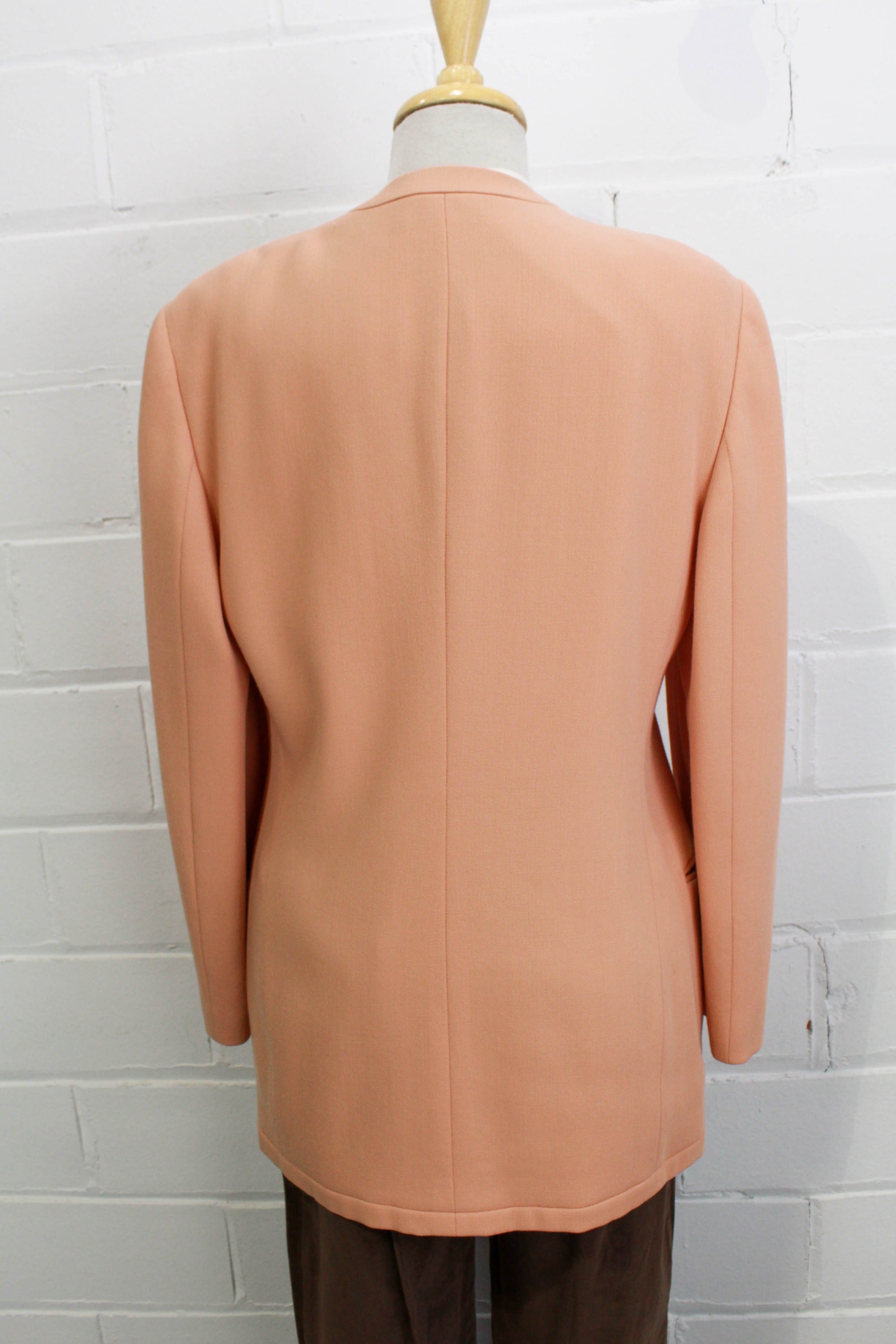 90s Giorgio Armani Peach Wool Blazer Jacket, Medium – Ian Drummond