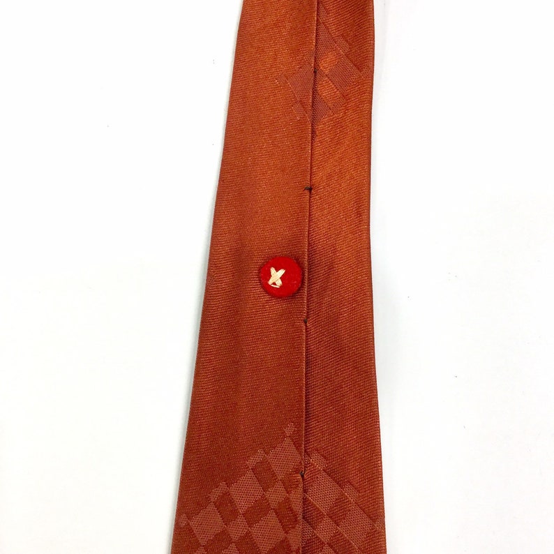 1940s Rhynecliffe Necktie, Abstract Print with 4.5" Wide Tongue