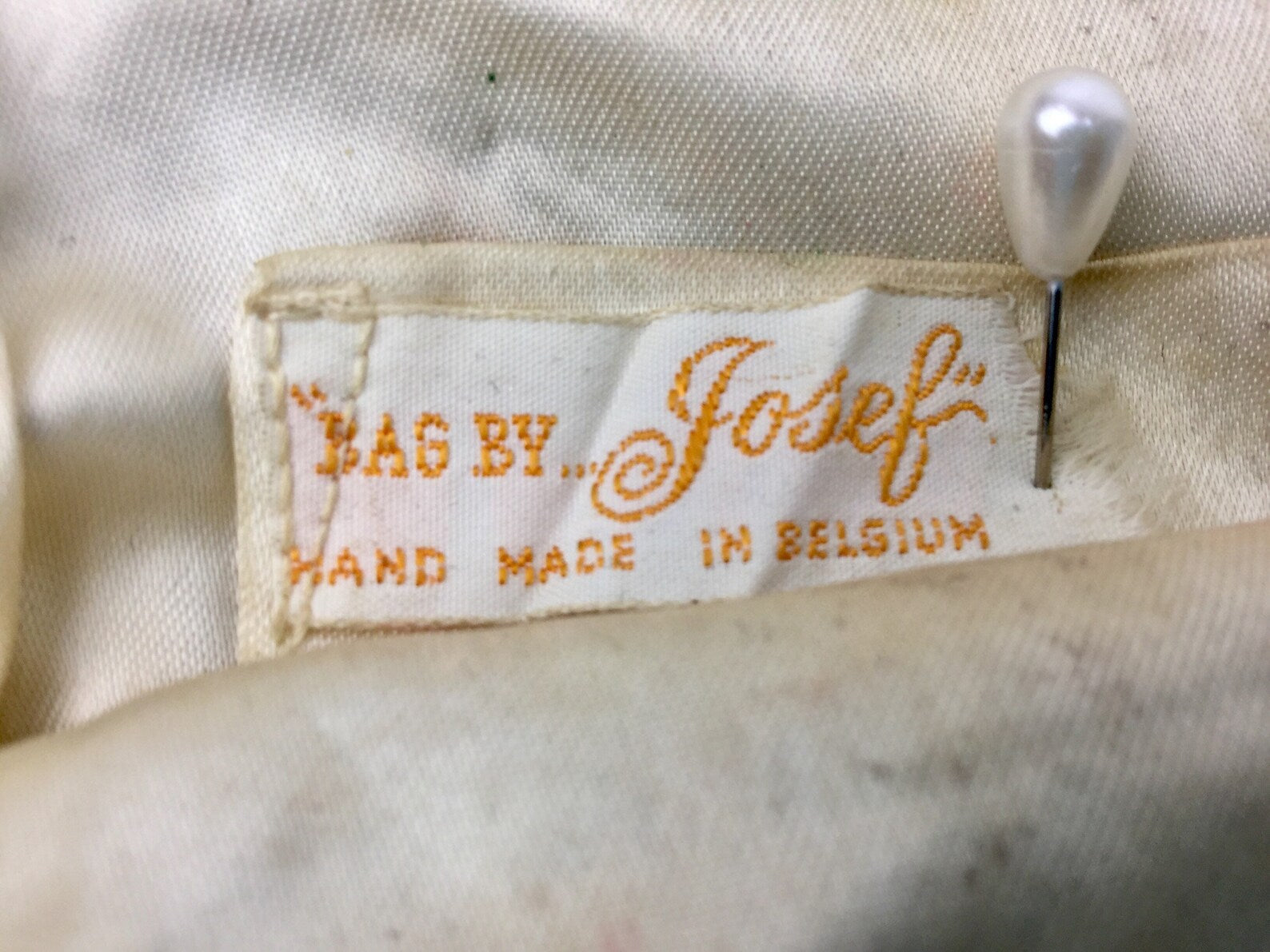 Vintage Hand Beaded Evening Bag From Belgium 