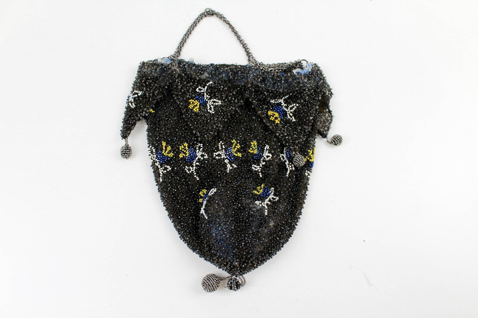 Vintage 1920s/30s Floral Beaded Silk Purse