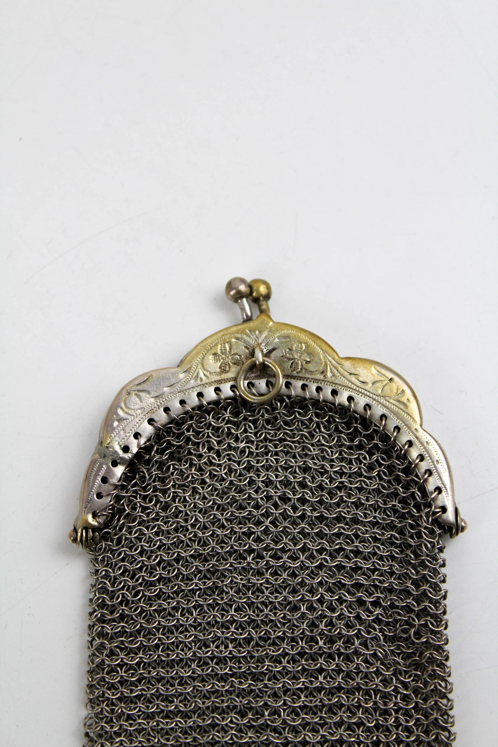 Vintage Sterling Silver Chain Mail Mesh Bag Small Coin Purse | eBay