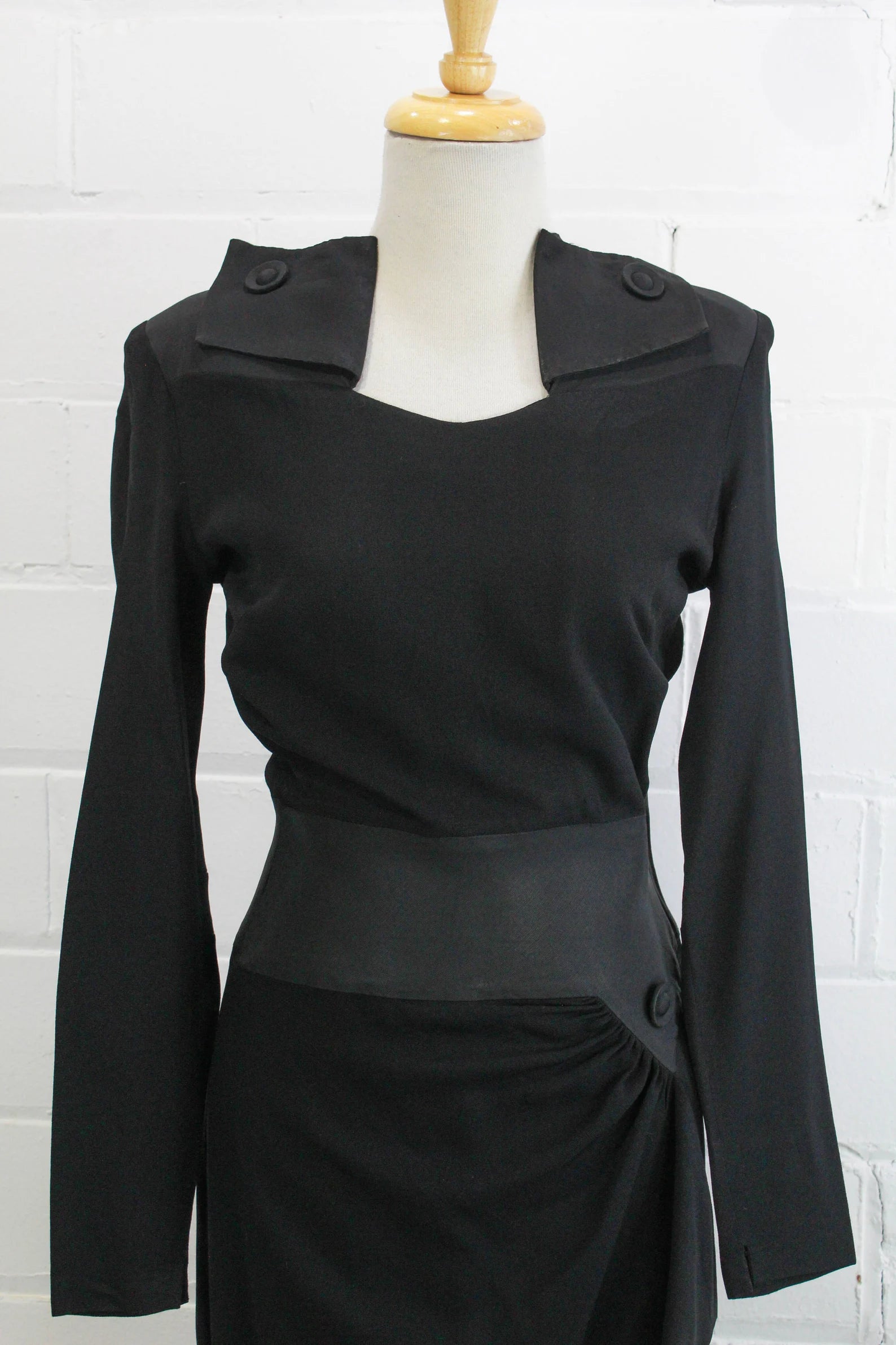 1940s long sleeve dress hot sale