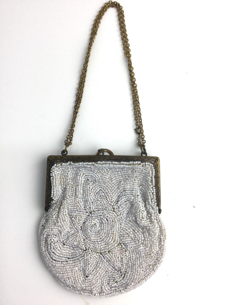 Antique Vintage Beaded Embroidered Purse 1920s Flapper -  UK in 2023