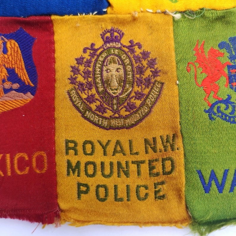 1900s Antique Tobacco Silks, Canadian and British