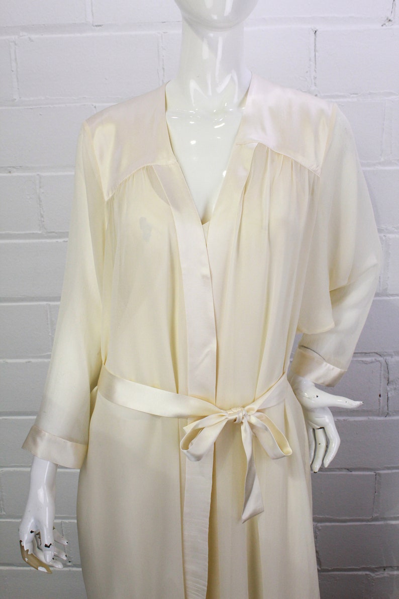 Bride Langley Robe In Chalk | Morgan Lane White Luxe Silk Robes