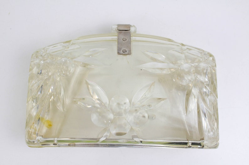 VINTAGE 1950S CLEAR CONFETTI LUCITE BRIDAL BAG – BRIDES, made modern.