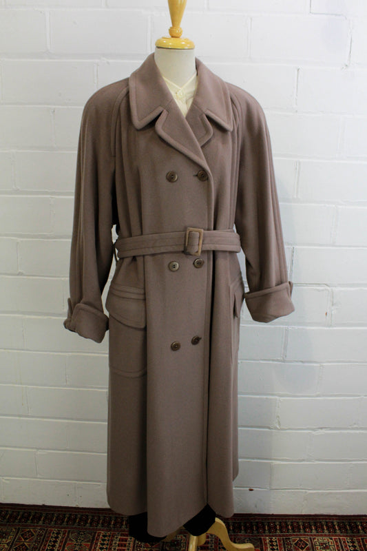80s Karl Lagerfeld Cashmere Wool Winter Coat Vintage Designer Fashion