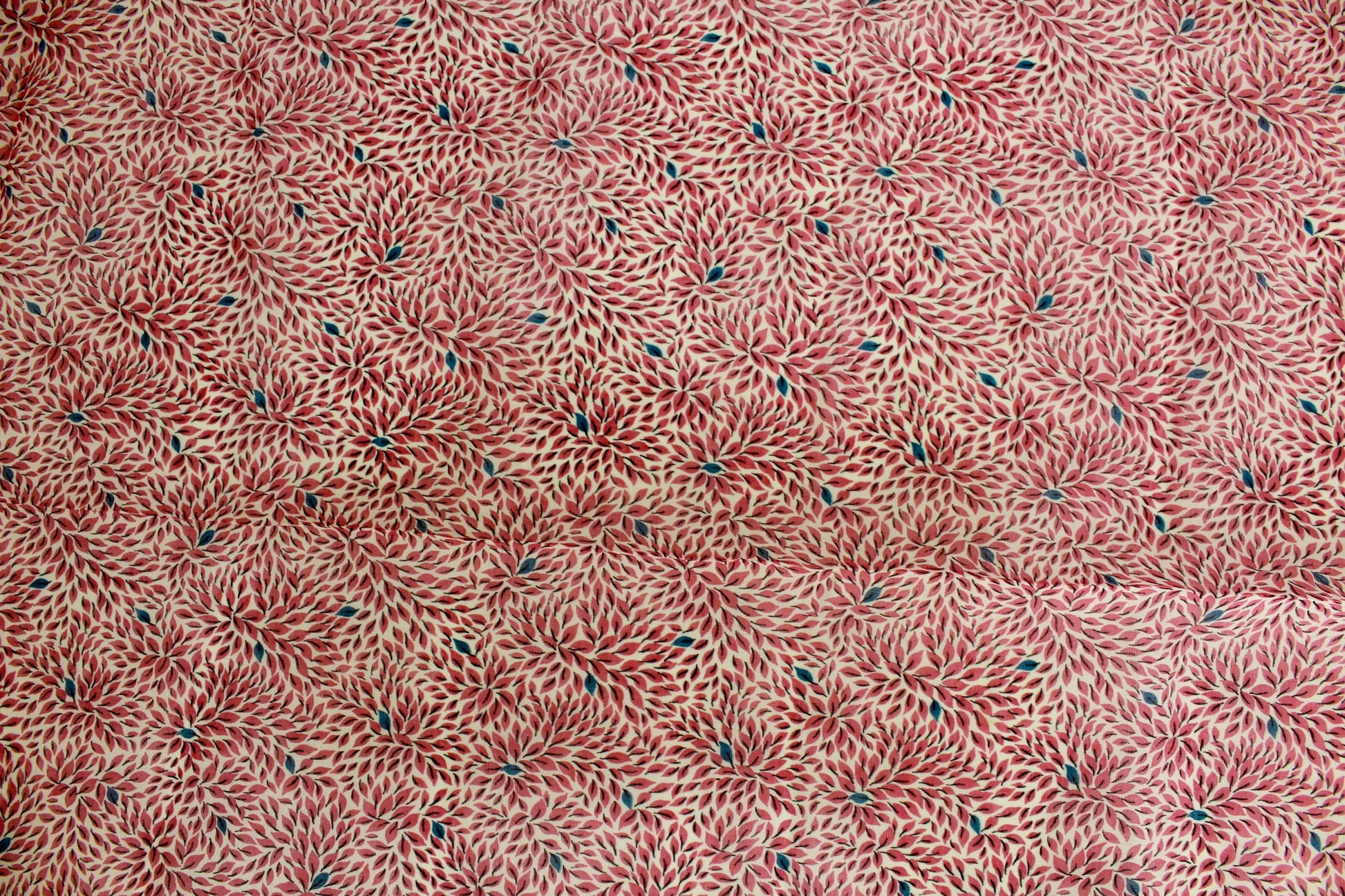 1950s pink flower burst sheer cotton sewing fabric
