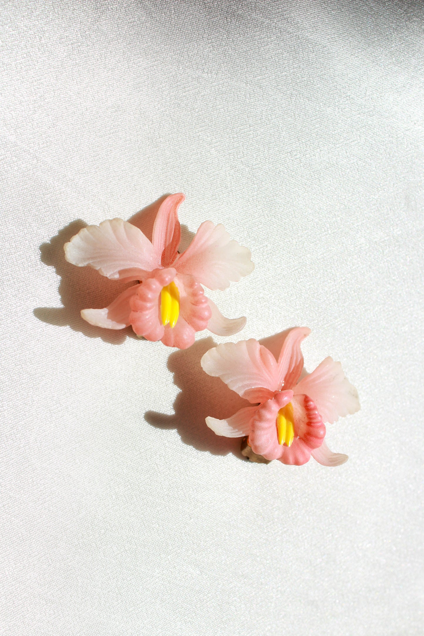 1950s Orchid Earrings