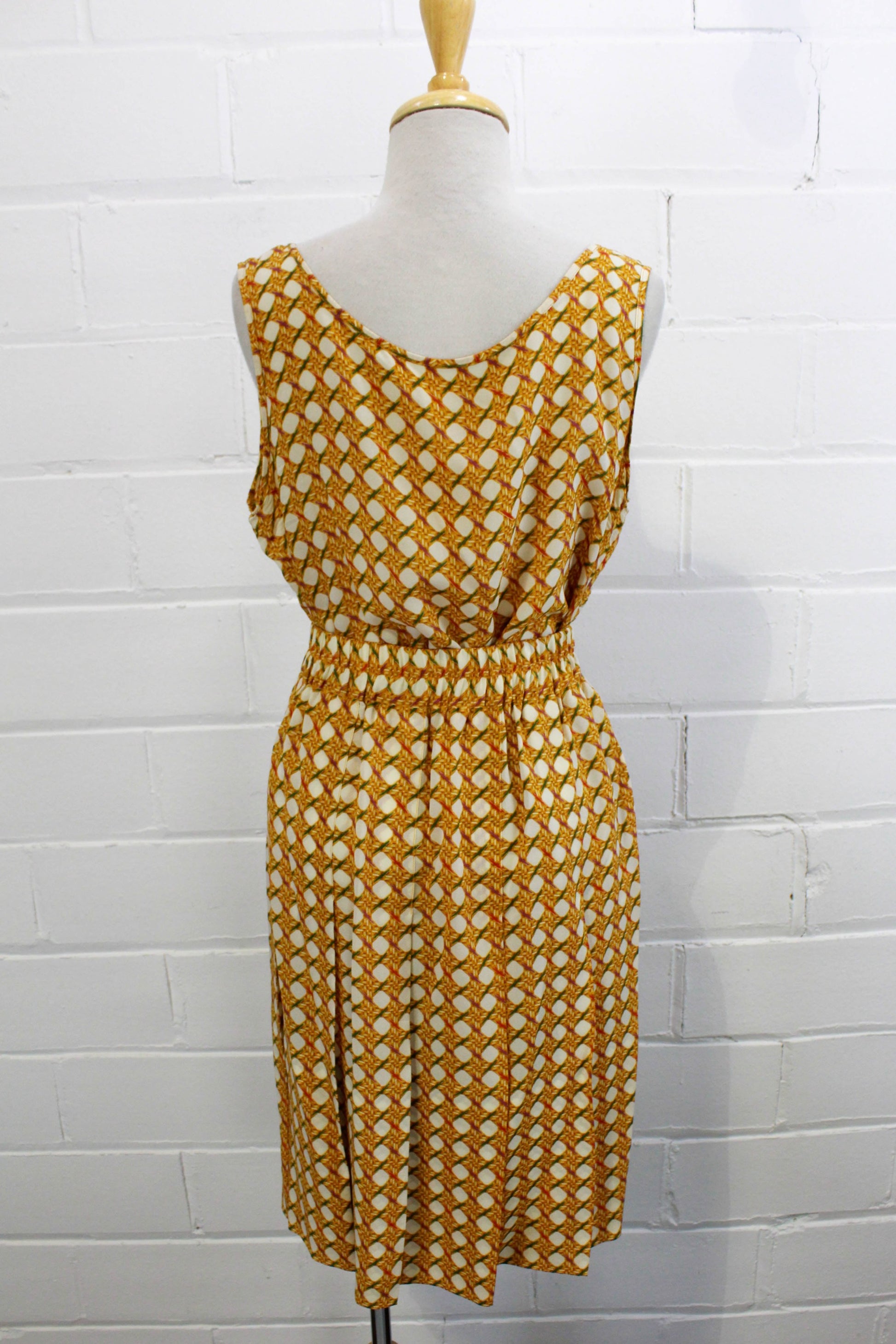 1980s Yellow Silk Bamboo Print Skirt and Top Set, Medium – Ian Drummond  Vintage