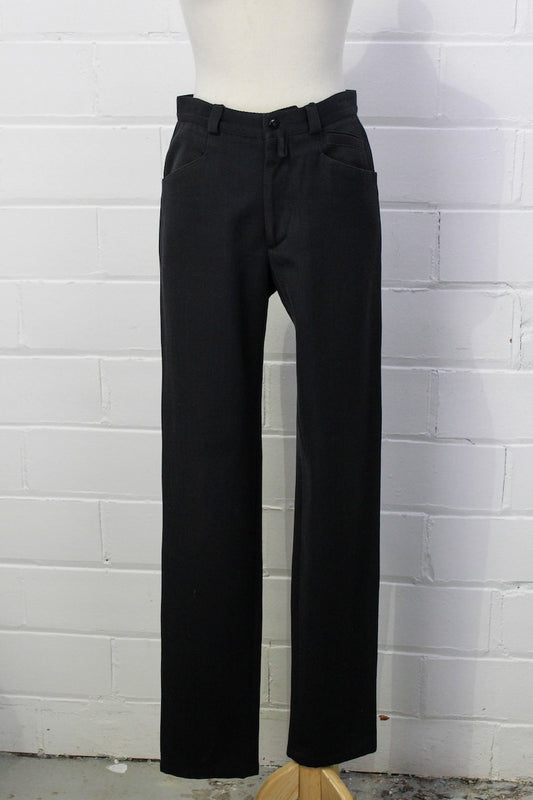 Vintage Gianni Versace Black Wool Pants