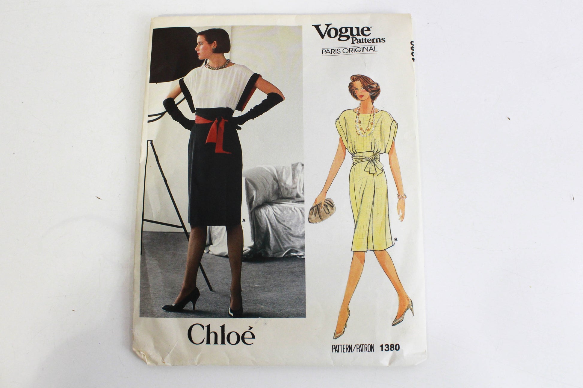 1980s Vogue Paris Original Sewing Pattern 1380 by Chloe, Dress Pattern – Ian Drummond Vintage 1980s Vogue Paris Original Sewing Pattern 1380 by Chloe, Dress Pattern – Ian Drummond Vintage