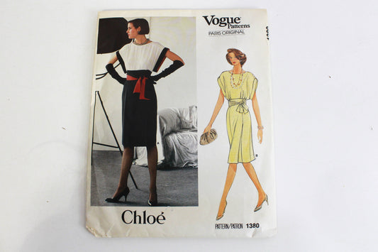 vogue paris original 1380 chloe dress sewing pattern