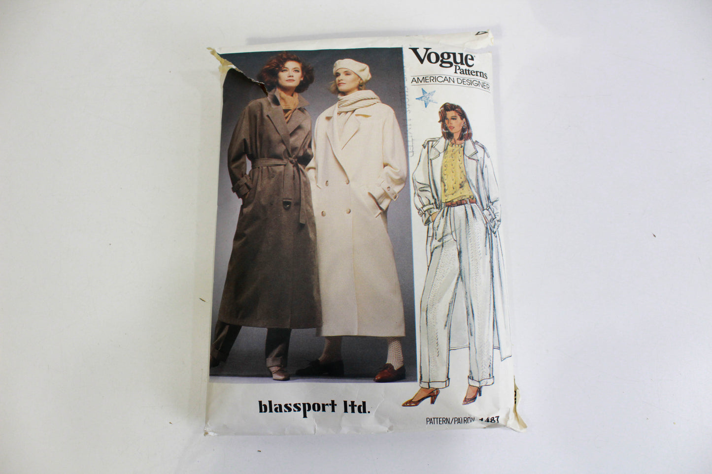 vogue american designer 1487 sewing pattern womens coat blassport