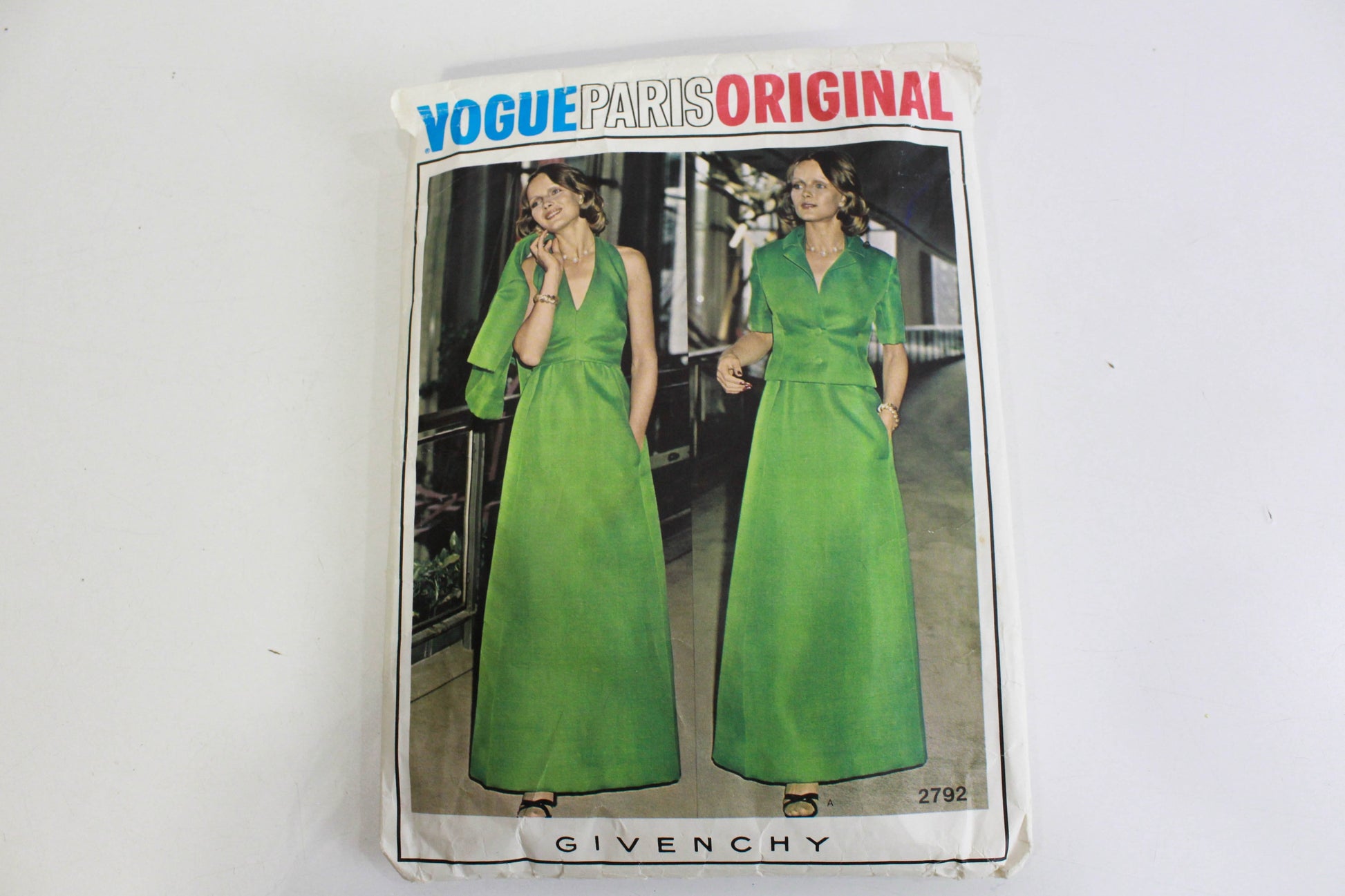 1970s Vogue Paris Designer 2792 Givenchy Sewing Pattern, Women's Dress Ian Drummond Vintage 1970s Vogue Paris Designer 2792 Givenchy Sewing Pattern, Women's Dress Ian Drummond Vintage