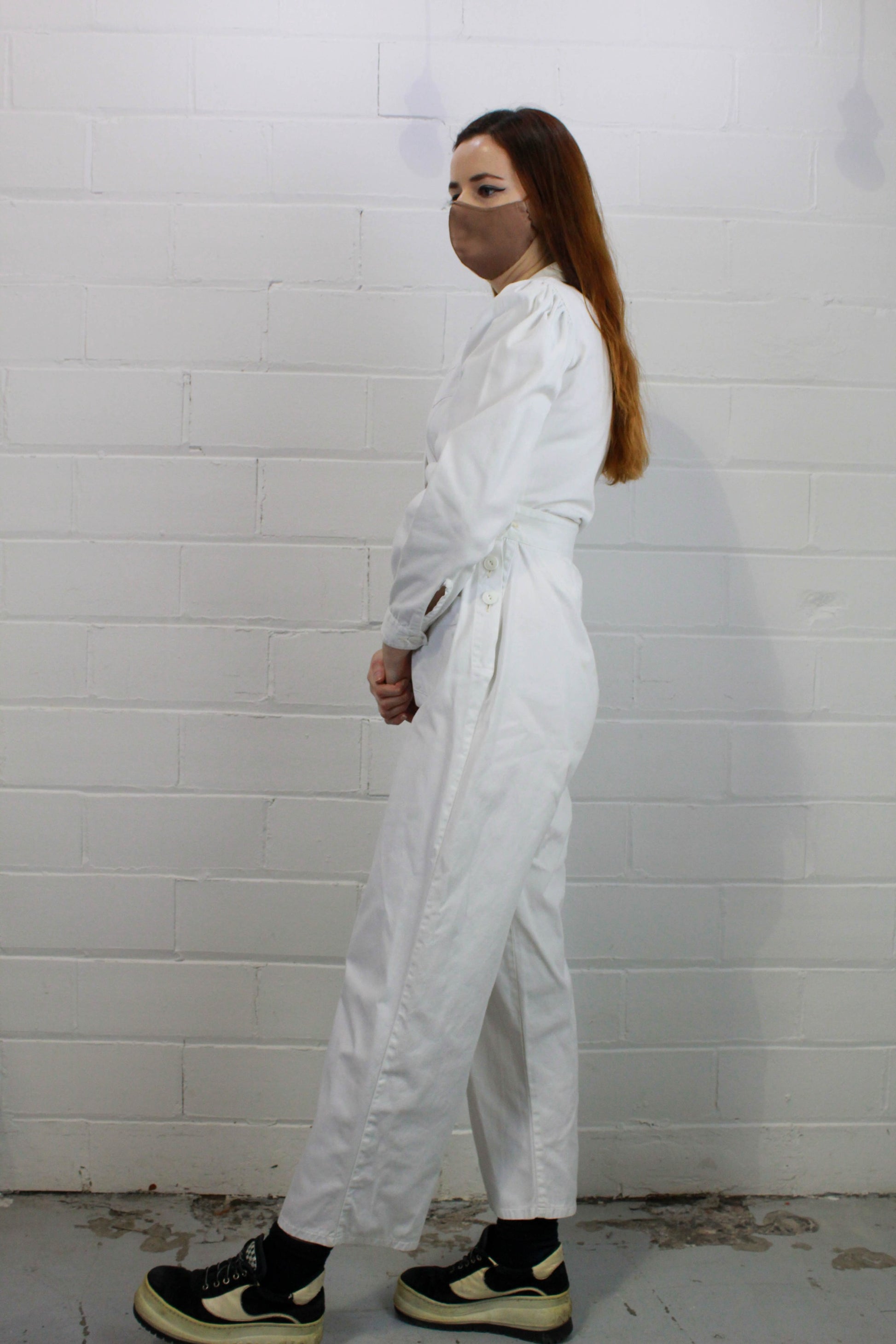 Ian Drummond Vintage Reproduction WWII White Women's Jumpsuit/Coveralls, Small and XL Available XL