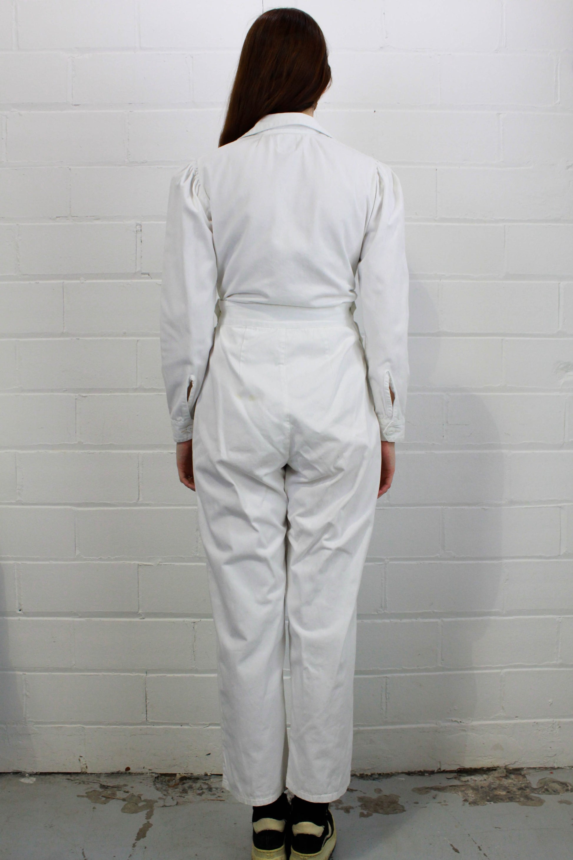 Reproduction WWII White Women's Jumpsuit/Coveralls, Small and XL Avail –  Ian Drummond Vintage